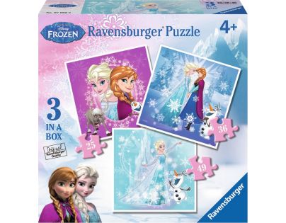 Ravensburger Disney Ľadové kráľovstvo 3 x