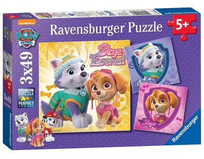 Ravensburger Puzzle Disney Labková patrola 3 x 49 dielikov