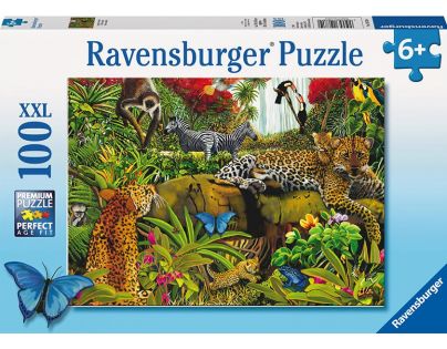 Ravensburger puzzle Divoká džungľa 100 dielikov