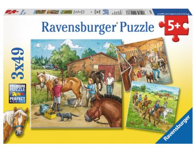 Ravensburger 3x49 Deň s koňmi