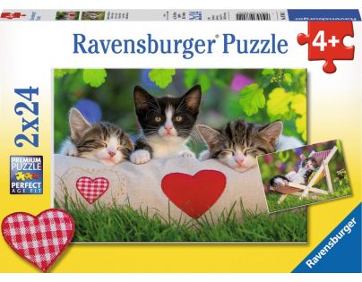 Ravensburger Ospalá mačiatka 24 dielikov