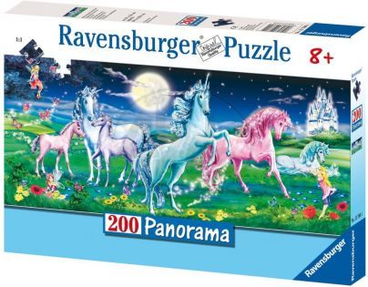Ravensburger Panorama Úžasný jednorožci 200 dílků