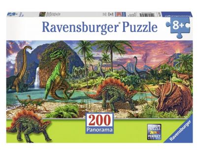 Ravensburger Panorama V zemi dinosaurů 200 dílků
