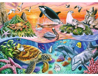 Ravensburger Puzzle Pestrý oceán 100 dielikov