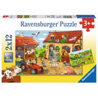 Ravensburger Puzzle Práca na farme 2 x 12 dielikov