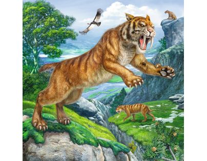 Ravensburger Puzzle Praveké zvieratá 3 x 49 dielikov