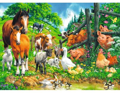 Ravensburger Puzzle Premium Zvieratá spolu 100 XXL dielikov