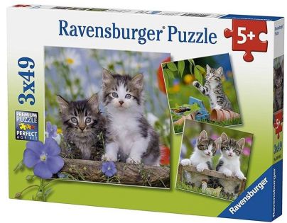 Ravensburger Puzzle Premium Mačiatka 3 x 49 dielikov