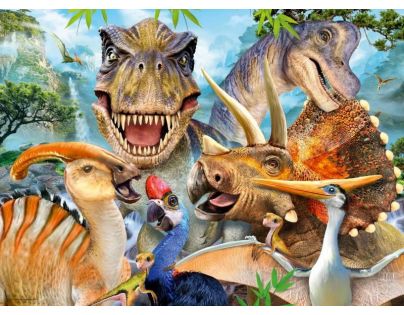 Ravensburger Puzzle Dino Selfies 300 XXL dielikov