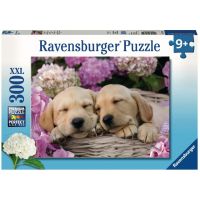 Ravensburger Puzzle Sladkí psy v košíku 300 XXL dielov 2