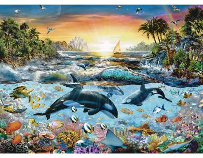 Ravensburger Puzzle Raj kosatiek 200 XXL dielikov
