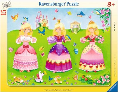 Ravensburger puzzle Šaty krásných princezen 15 dílků