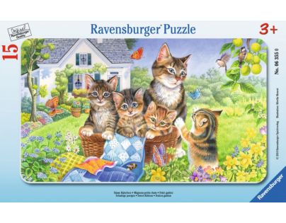 RAVENSBURGER Deskové Sladká koťátka 15 dílků