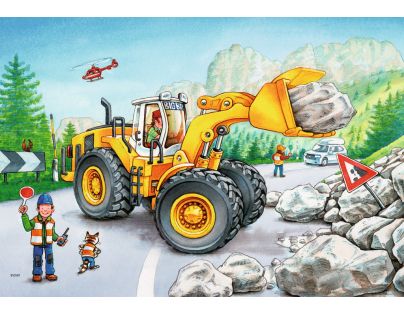 Ravensburger Puzzle Stroje v akci 2 x 24 dílků