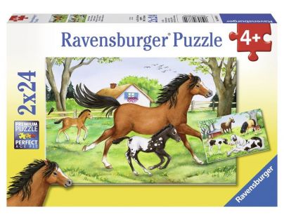 Ravensburger Puzzle Svet koní 2 x 24 dielikov
