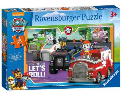 Ravensburger Puzzle Tlapková Patrola 35 dielikov