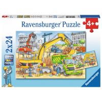 Ravensburger Puzzle Tvrdá práca 2 x 24 dielikov