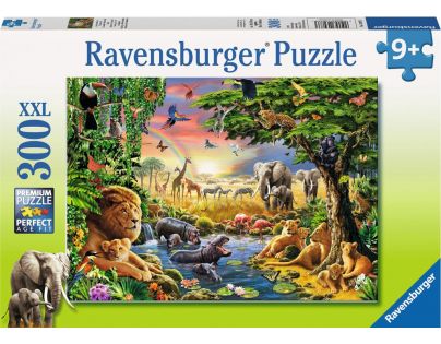 Ravensburger Puzzle Západ slnka pri vodnej tône 300 dielikov