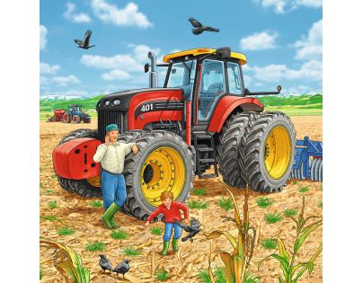 Ravensburger Puzzle Veľké pracovné stroje 3 x 49 dielikov