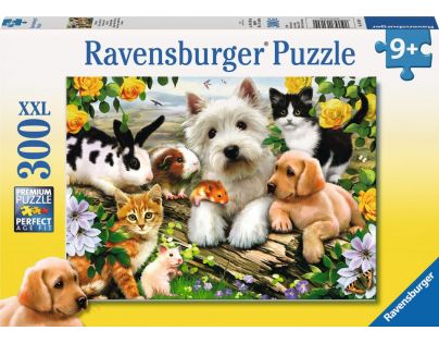 Ravensburger Puzzle Veselé priateľstvo zvierat 300 dielikov