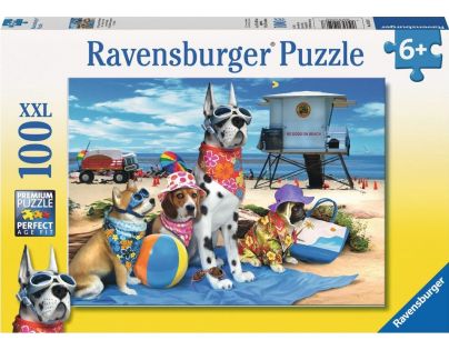 Ravensburger puzzle Vstup na pláž psom zakázaný 100 dielikov