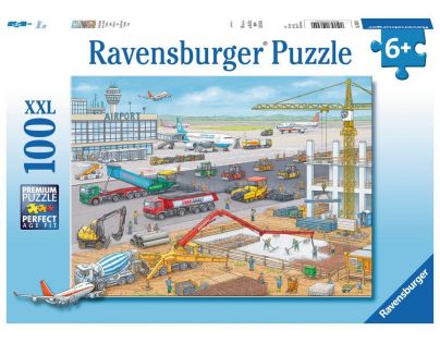 Ravensburger Puzzle Stavba na letisku 100 XXL dielikov