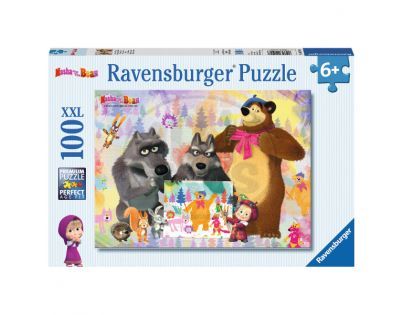 Ravensburger XXL Máša a medvěd 100 dílků