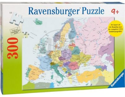Ravensburger XXL Mapa Evropy 300 dílků