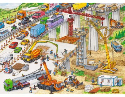 Ravensburger Puzzle XXL Veliké staveniště 100 dílků
