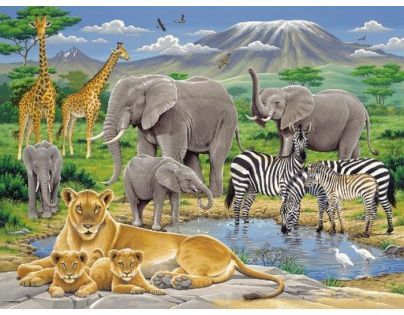 Ravensburger XXL Zvířata v Africe 200 dílků