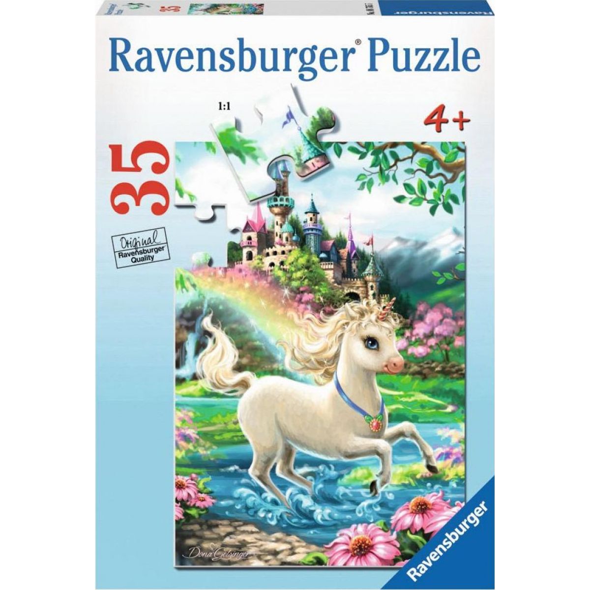 Ravensburger puzzle Zámek Jednorožce 35 dílků