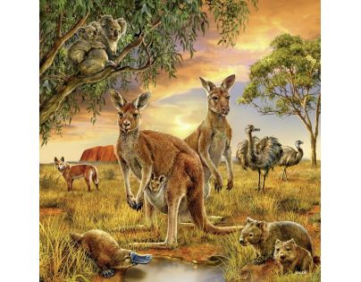 RAVENSBURGER Krajiny živočíchov 3 x 49 d