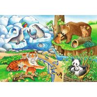 Ravensburger Puzzle Zvieratá v ZOO 2 x 12 dielikov 3