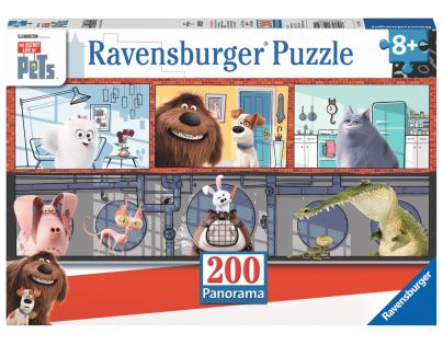 Ravensburger Tajný život mazlíčků Panorama 200 dílků