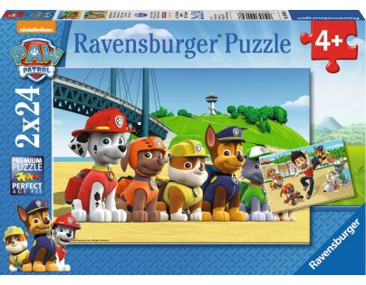 Ravensburger Puzzle Labková patrola Statoční psi 2 x 24 dielikov