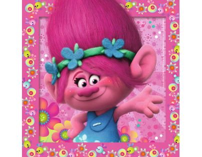 Ravensburger Trolové Puzzle Veselé přátelé 3 x 49 dílků