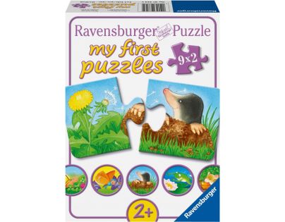Ravensburger Puzzle Zvieratá na záhrade 9 x 2 dielikov