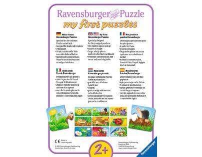 Ravensburger Puzzle Zvieratá na záhrade 9 x 2 dielikov