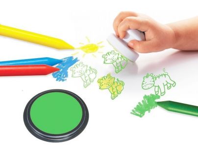 Aladine Pečiatky pre najmenších Stampo Baby 4 ks Safari