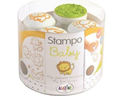 Aladine Pečiatky pre najmenších Stampo Baby 4 ks Safari