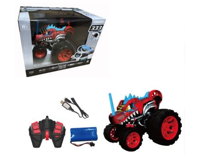 RC 5-kolesové kaskadérske auto červené 1 : 16 - Poškodený obal