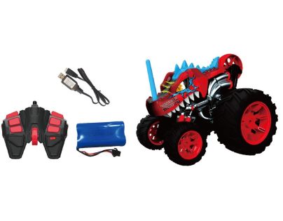 RC 5-kolesové kaskadérske auto červené 1 : 16 - Poškodený obal