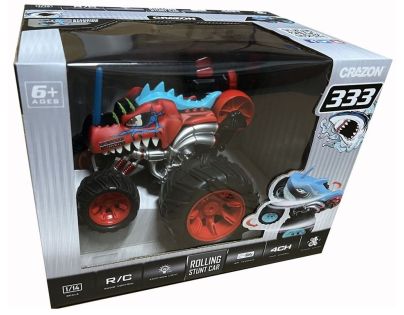 RC 5-kolesové kaskadérske auto červené 1 : 16 - Poškodený obal