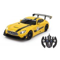 RC auto Mercedes AMG GT3 Transformer 1:14 žlutý 3