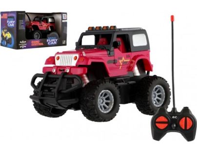 Teddies RC auto terénne tyrkysové 14 cm červené