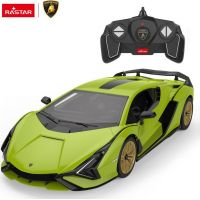 Epee Stavebnica RC auto 1 : 18 Lamborghini Sian zelený 64 dielikov 2