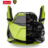 Epee Stavebnica RC auto 1 : 18 Lamborghini Sian zelený 64 dielikov 4