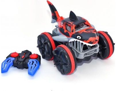 HM Studio RC obojživelné auto žralok červený