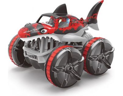 HM Studio RC obojživelné auto žralok červený