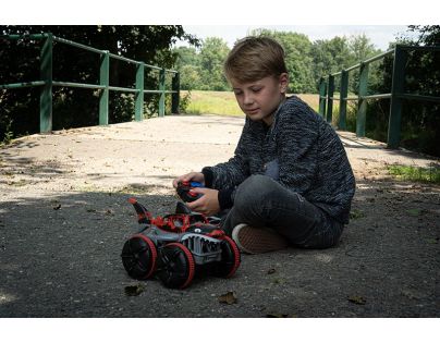 HM Studio RC obojživelné auto žralok červený